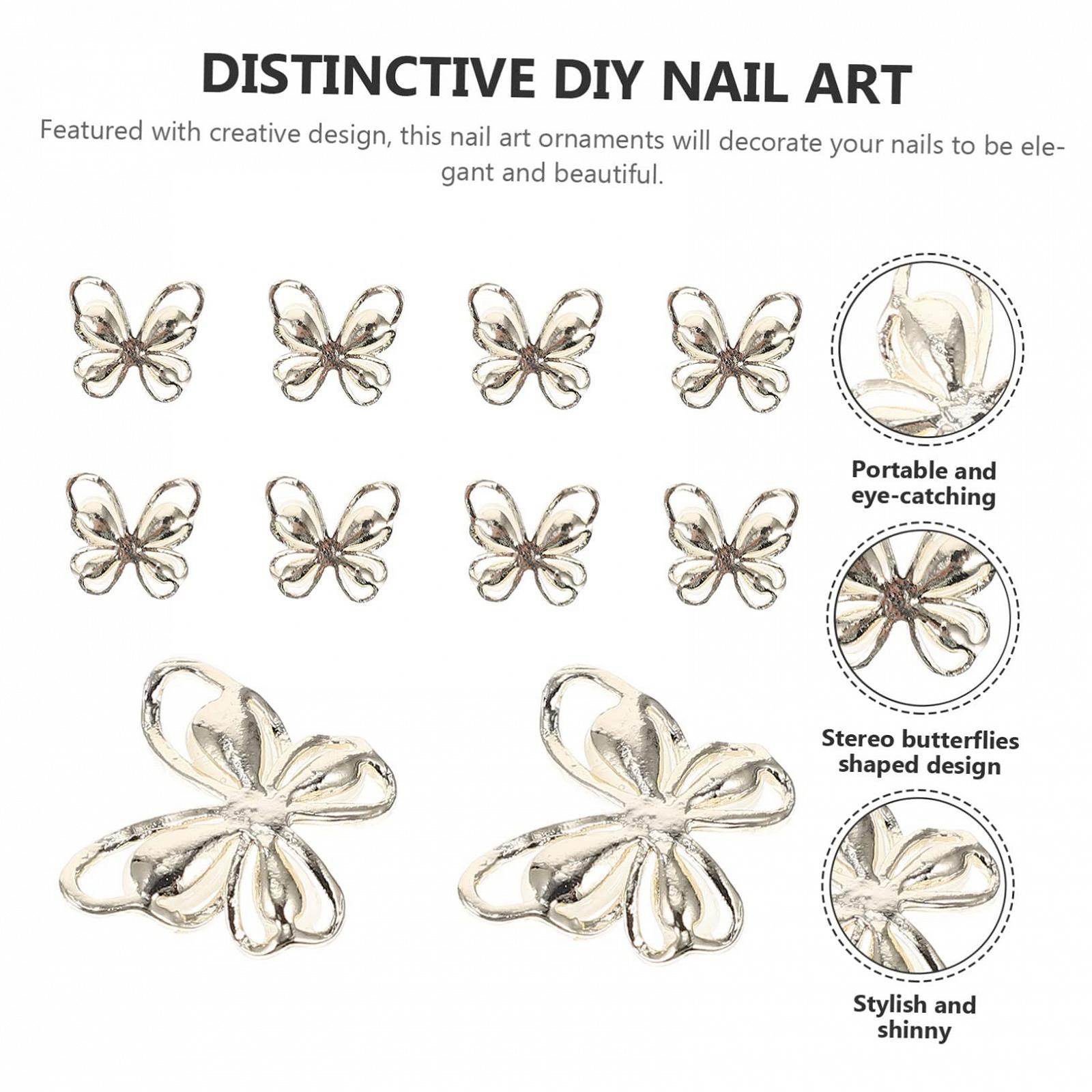 Украшение для ногтей Бабочки 5 наборов Healeved 3D, фото №6