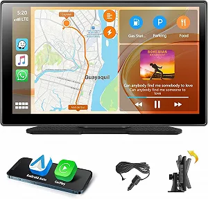 Автомагнитола Podofo / 9" / Сенсорная / Apple CarPlay / Android Auto / Bluetooth / WI-FI / GPS / USB / AUX / TF slot - Фото 1