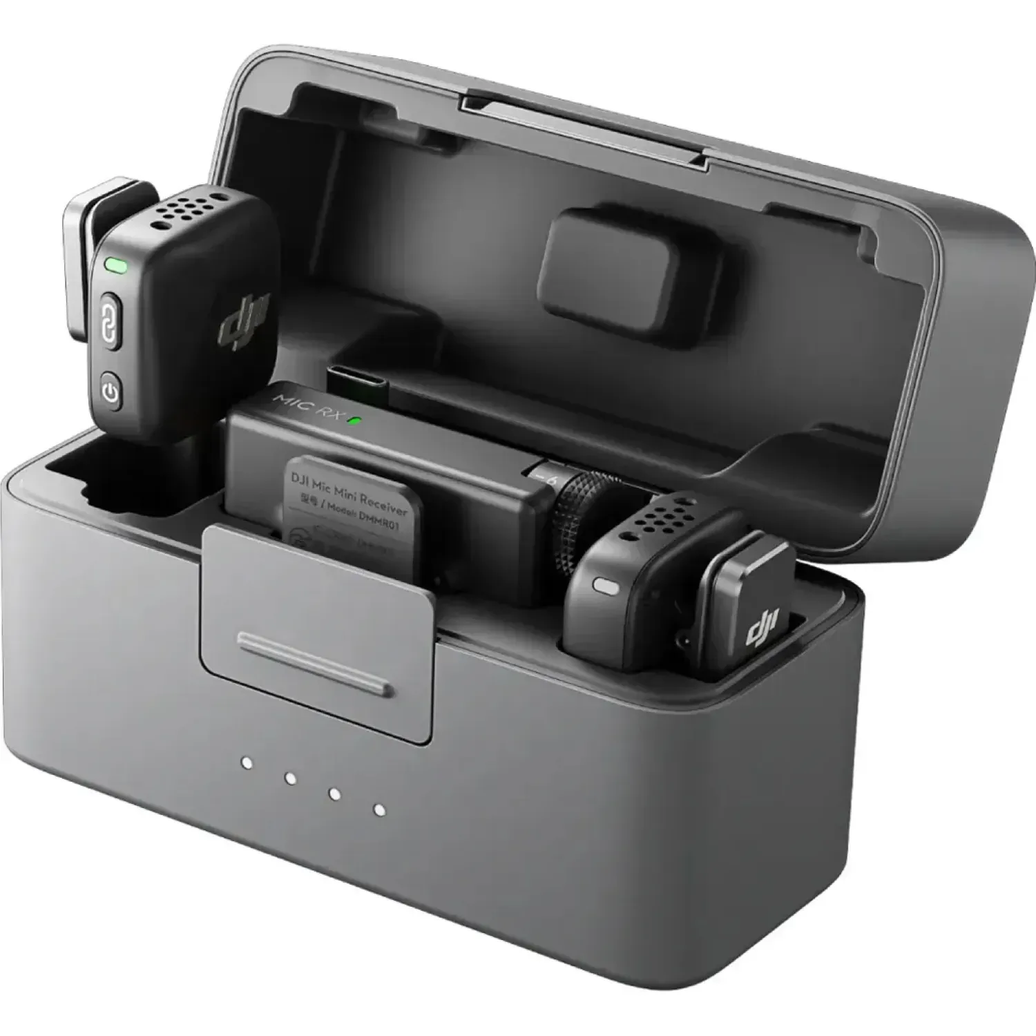 Микрофонная радиосистема DJI Mic Mini (2 TX + 1 RX + Charging Case) Infinity Black, фото №2