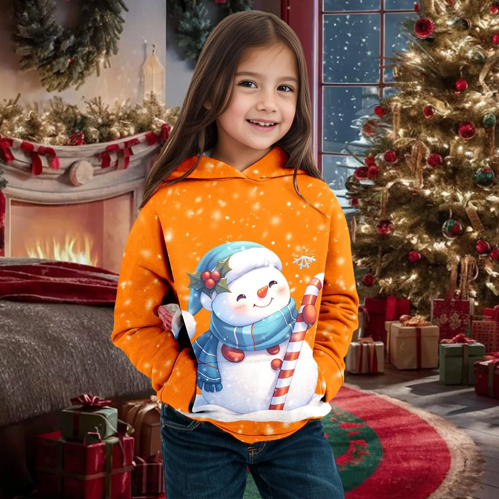 Різдвяний Світшот для дітей, Осінь, Зима, фото №3