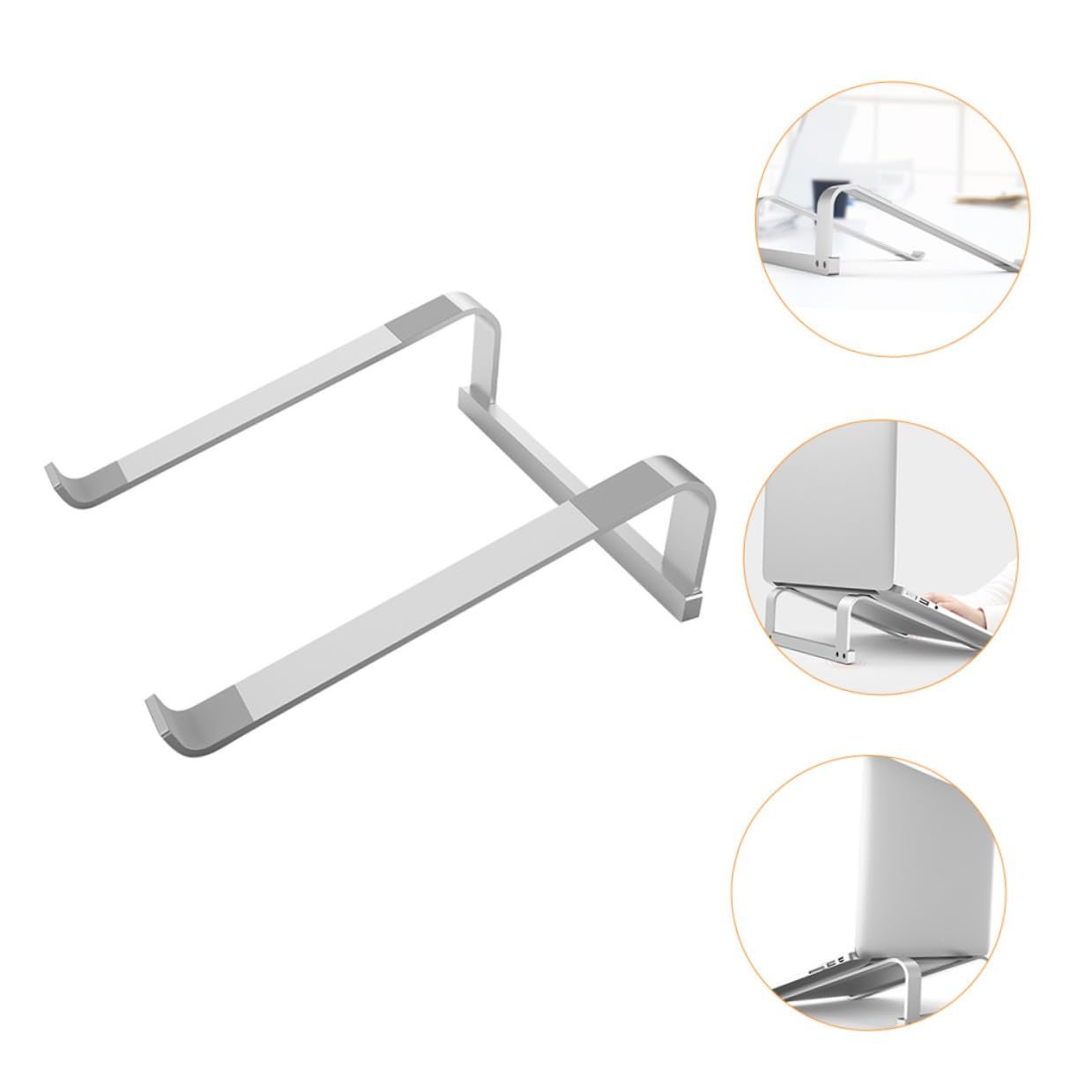 Портативная Подставка для Ноутбука из Алюминиевого Сплава, Эргономичная, Вентилируемая, для Рассеивания Тепла, Стабильная Подставка для Компьютера для Ноутбуков и Планшетов, Удобный Наклон для Здоровой Осанки, фото №9 Портативная Подставка для Ноутбука из Алюминиевого Сплава, Эргономичная, Вентилируемая, для Рассеивания Тепла, Стабильная Подставка для Компьютера для Ноутбуков и Планшетов, Удобный Наклон для Здоровой Осанки, фото №9