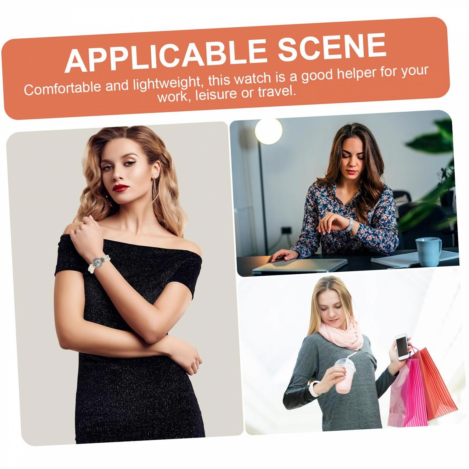 Кварцовий годинник OATIPHO Perlen для жінок, годинник з браслетом, фото №6 Кварцовий годинник OATIPHO Perlen для жінок, годинник з браслетом, фото №6