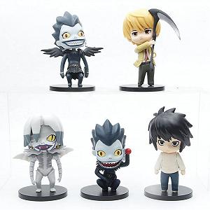 Набор мини-фигурок Xinchangda Death Note, 5 шт., модель аниме-персонажа, статуэтка из ПВХ, коллекция украшений, подарок на день рождения - Фото 1