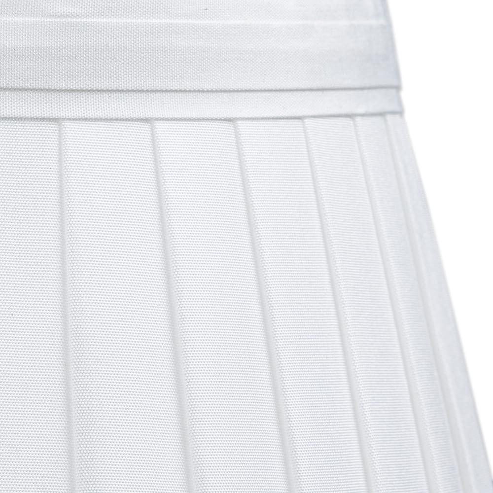 Настільна лампа LED класична декоративна білий текстильний абажур з кабелем, фото №3