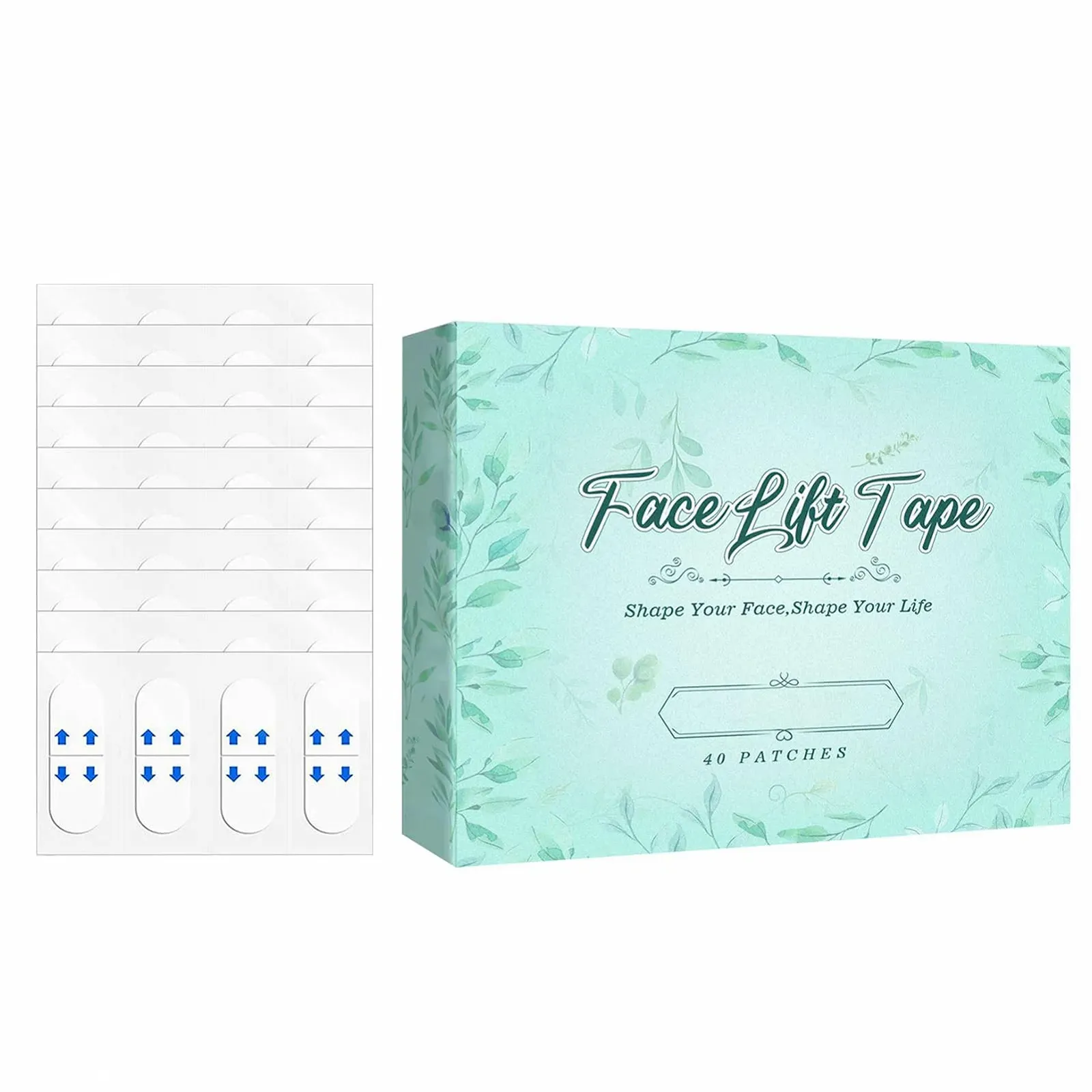 Лента для подтяжки лица Водонепроницаемая Невидимая Мгновенная подтяжка, фото №1