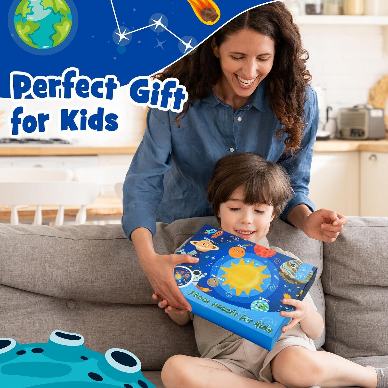 Пазл Planets Round Solar System підлоговий 72 елементи для дітей 3-8 років, фото №7