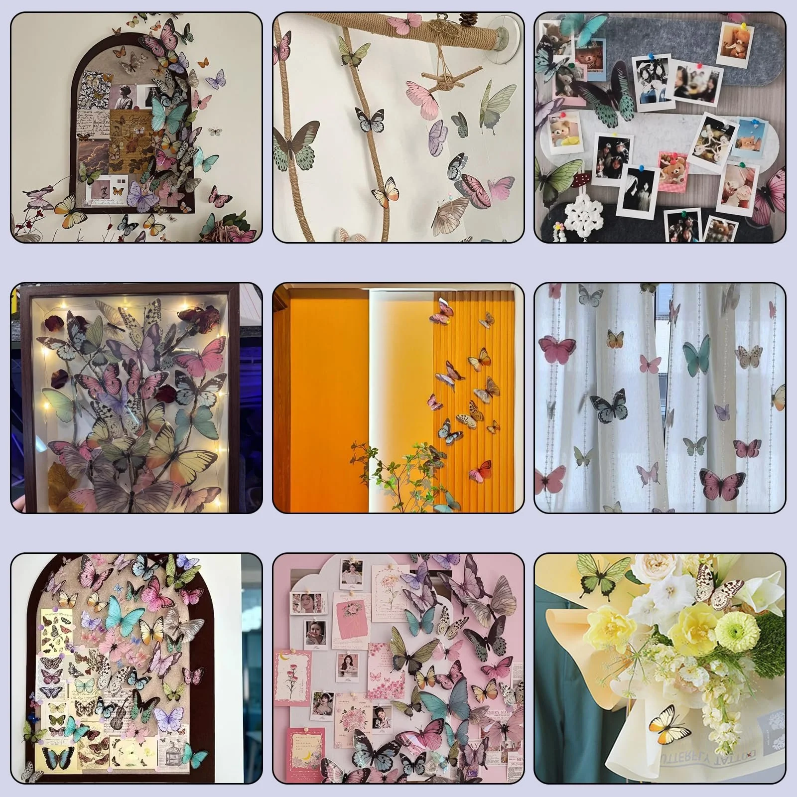 Наклейки для стен 34 шт 3D Бабочки Декор для детской и праздников, фото №7 Наклейки для стен 34 шт 3D Бабочки Декор для детской и праздников, фото №7