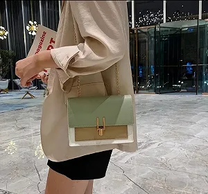 Модная трицветная женская мини-сумка synthetic.ua - Фото 1