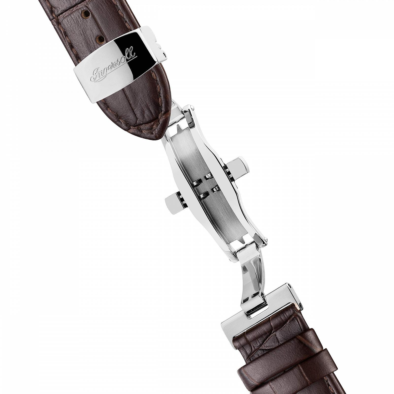 Мужские Часы Ingersoll The Chord Автоматические I07201 Серый Коричневый, фото №6 Мужские Часы Ingersoll The Chord Автоматические I07201 Серый Коричневый, фото №6