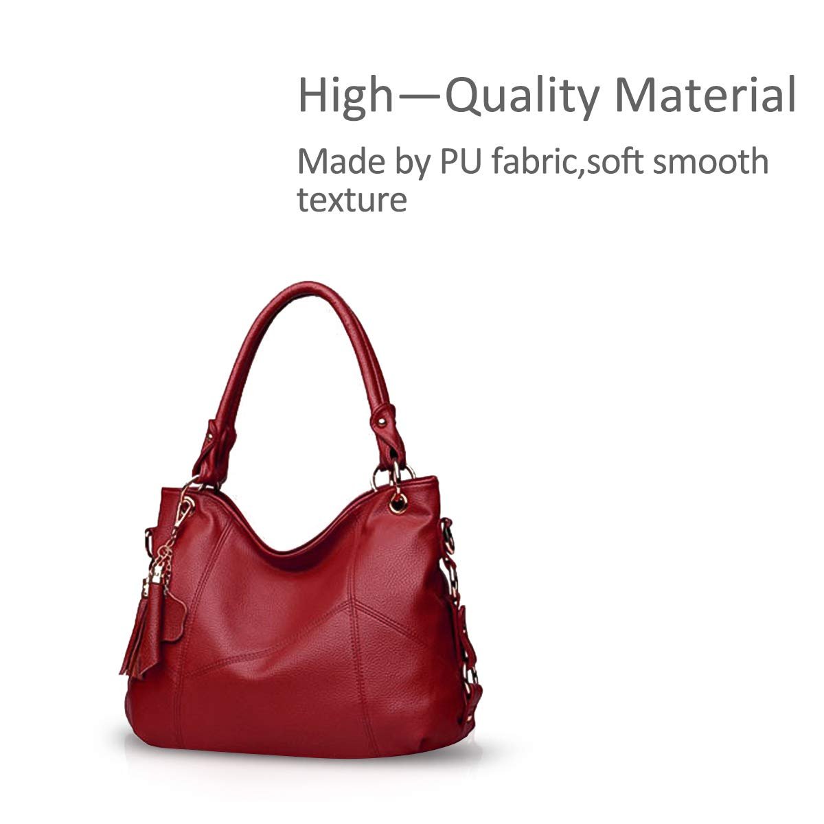 Сумка женская Nicole & Doris, большая, из мягкой кожи, сумка-шоппер, новая дизайнерская, с кисточкой, фото №3