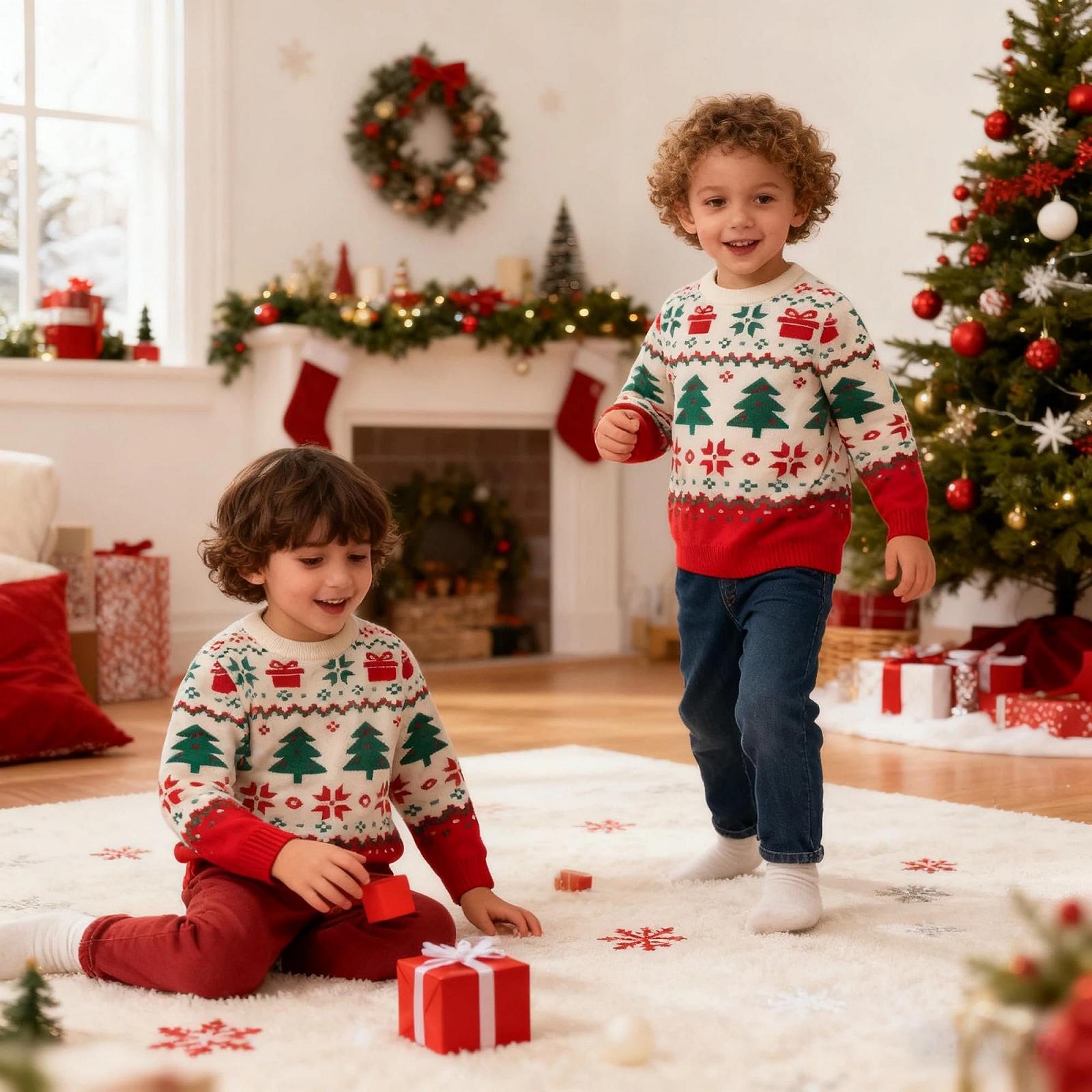 Джемпер Pilipulu Дитячий Бавовняний Різдвяний для Хлопчиків та Дівчаток, фото №5