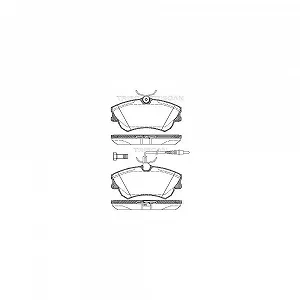 Комплект гальмівних колодок дискового гальма TRISCAN 8110 25008 для RENAULT, передня вісь - Фото 1