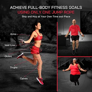 Скакалка розумна Bisonbody Fitdays+ 2 режими 3 м та бездротова Bluetooth ціна на synthetic.ua - Фото 1 Скакалка розумна Bisonbody Fitdays+ 2 режими 3 м та бездротова Bluetooth synthetic.ua - Фото 1