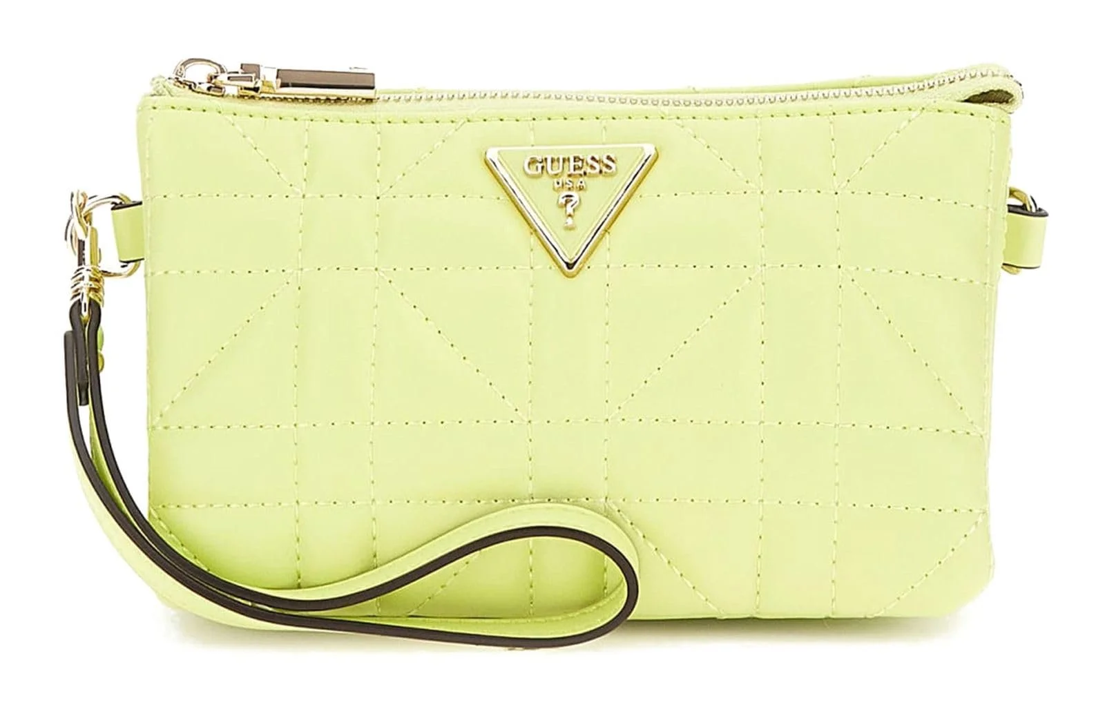 Сумка GUESS Latona Mini Tri Compartment Top Zip Chartreuse, фото №1