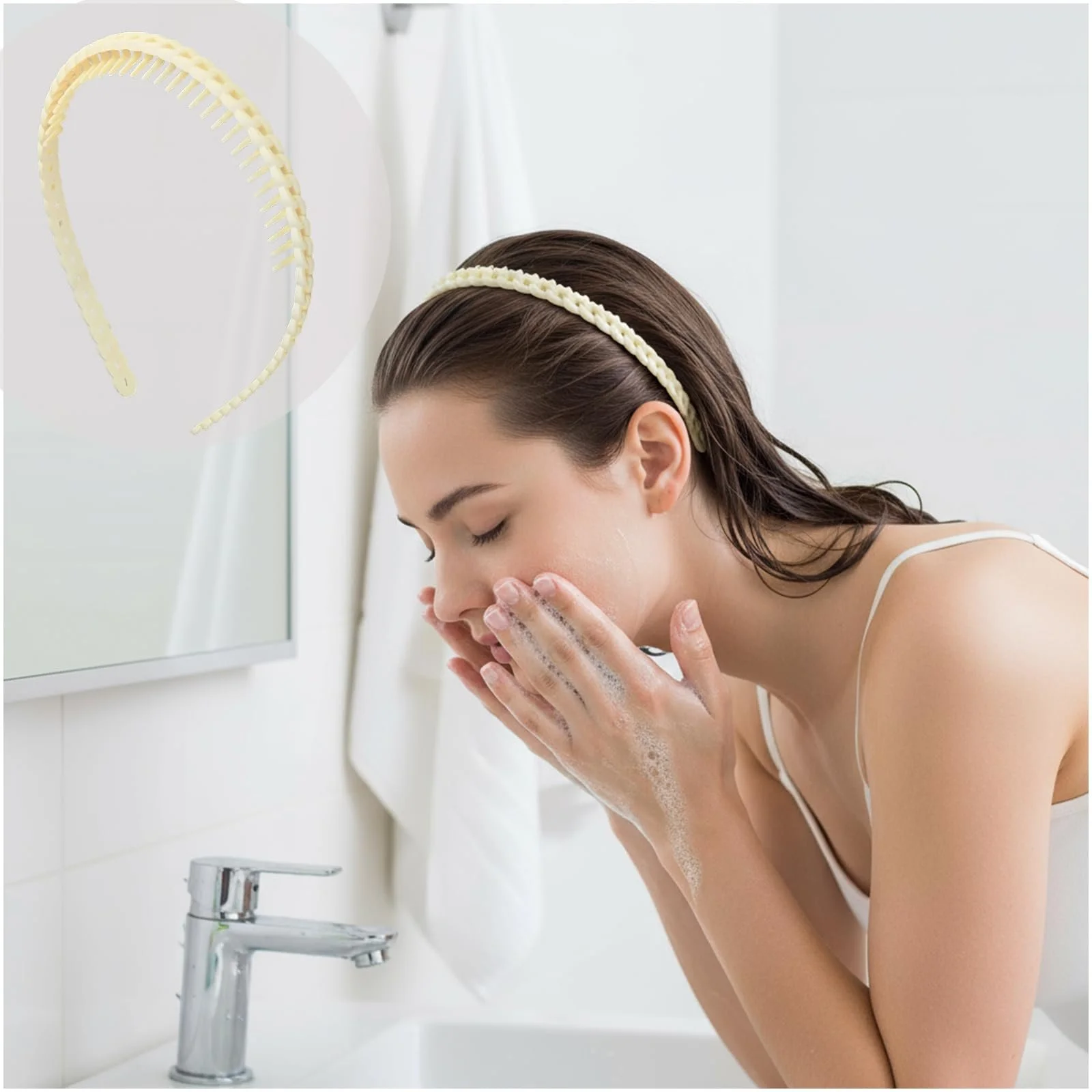 Набір пластикових обручів для волосся жіночих, фото №2