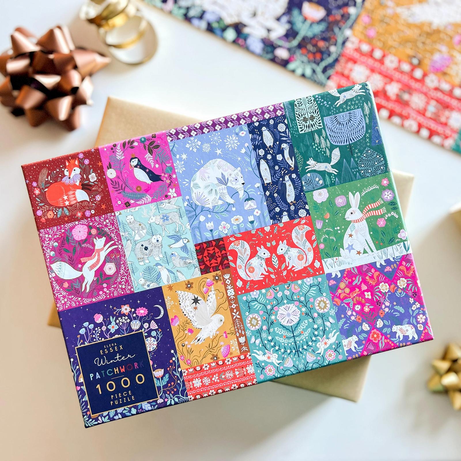 Пазл Elena Essex Christmas Puzzle Winter Patchwork 1000 элементов 70x50 см, фото №4