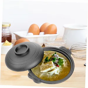 Кастрюля-кесероль BESTOYARD Керамическая Антипригарное покрытие Энергосберегающая Эргономичные ручки synthetic.ua - Фото 1