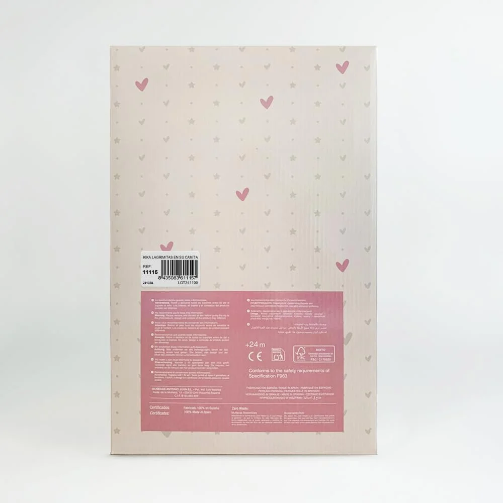 Кукла Antonio Juan Kika 27 см плачущая без соски розовая, фото №9