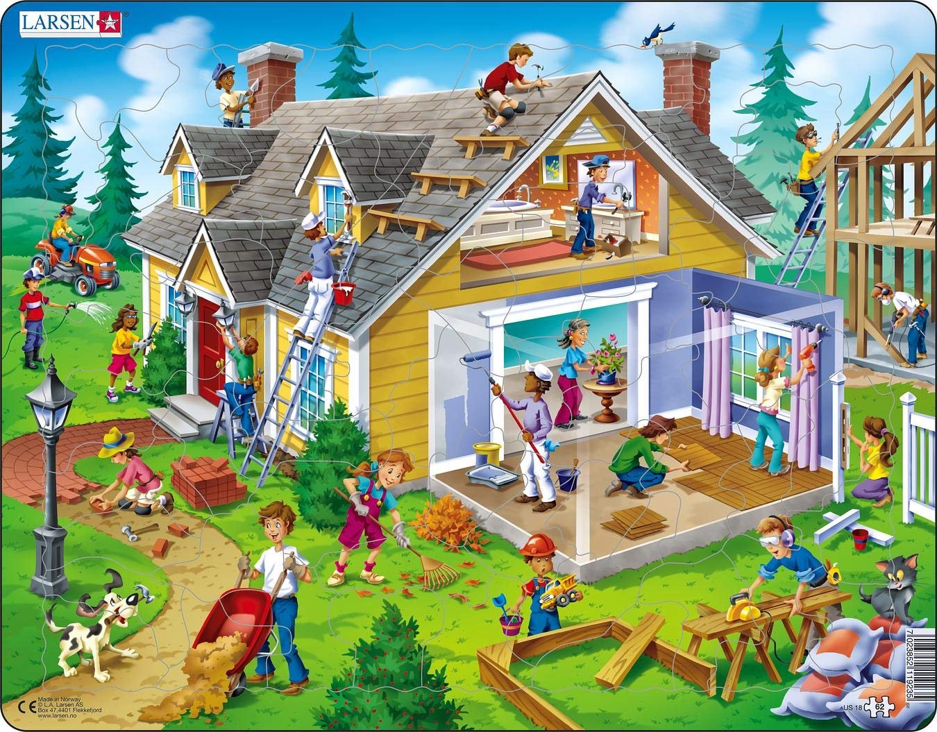 Пазл Larsen House 62 деталі Frame Jigsaw Puzzle, фото №8 Пазл Larsen House 62 деталі Frame Jigsaw Puzzle, фото №8