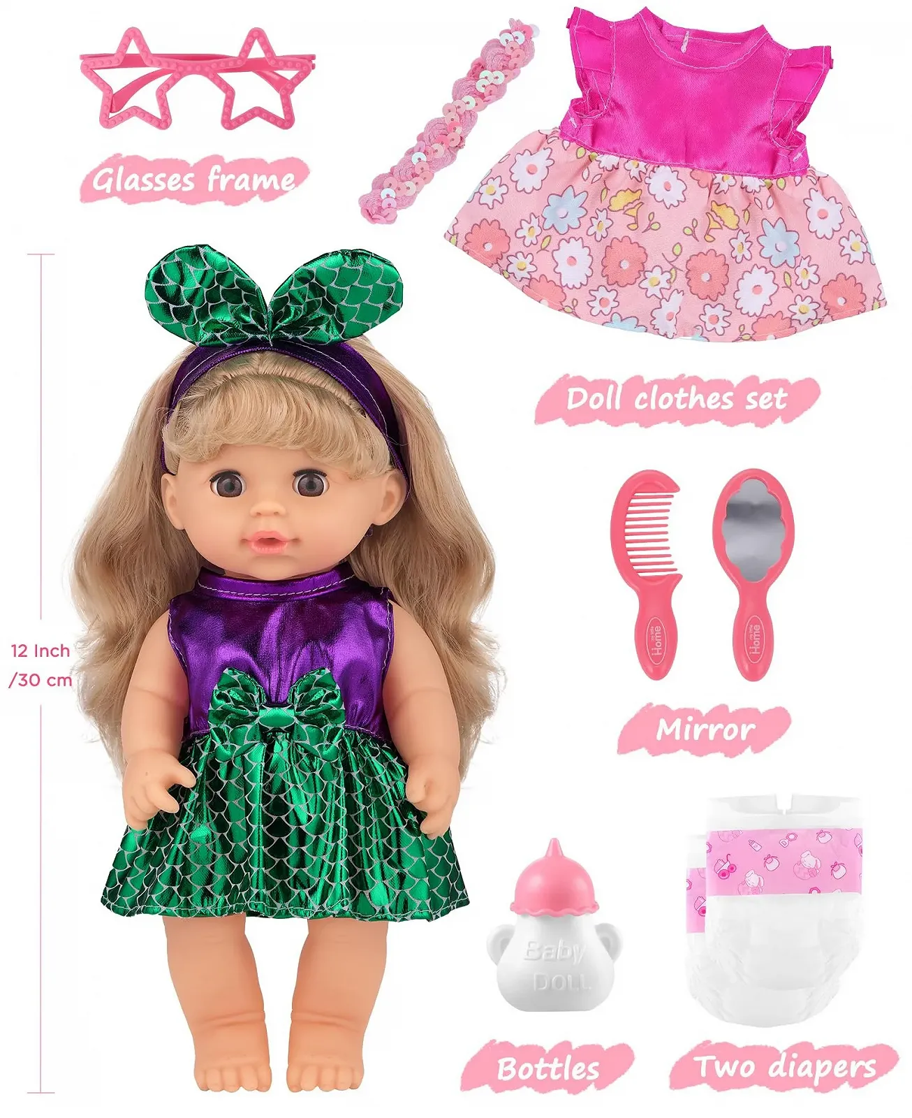 Кукла GAGAKU с волосами 30 см, фото №2