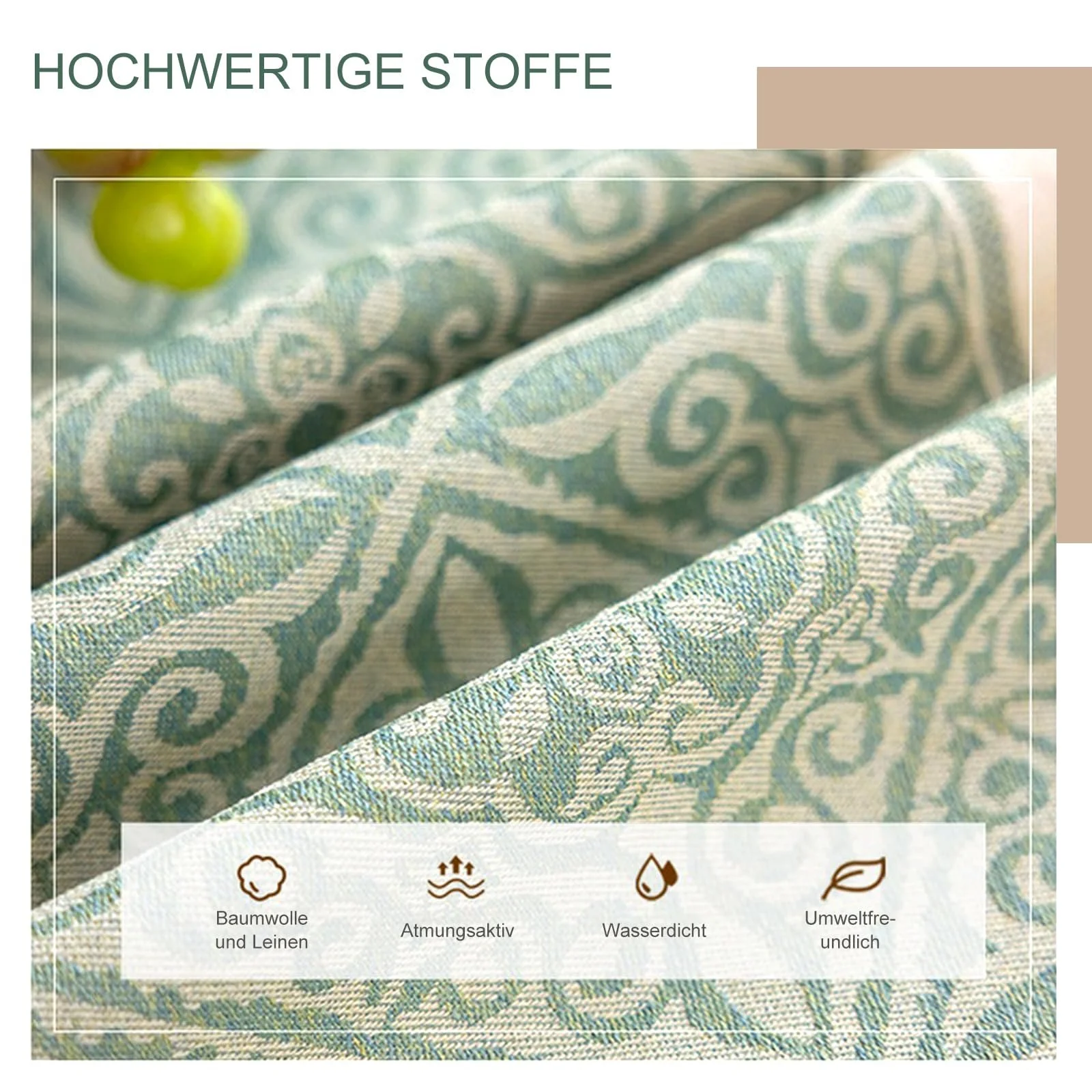 Ранер для столу Cotton Linen Modern Geometric Pattern Design Washable 35 x 180 см, фото №3 Ранер для столу Cotton Linen Modern Geometric Pattern Design Washable 35 x 180 см, фото №3