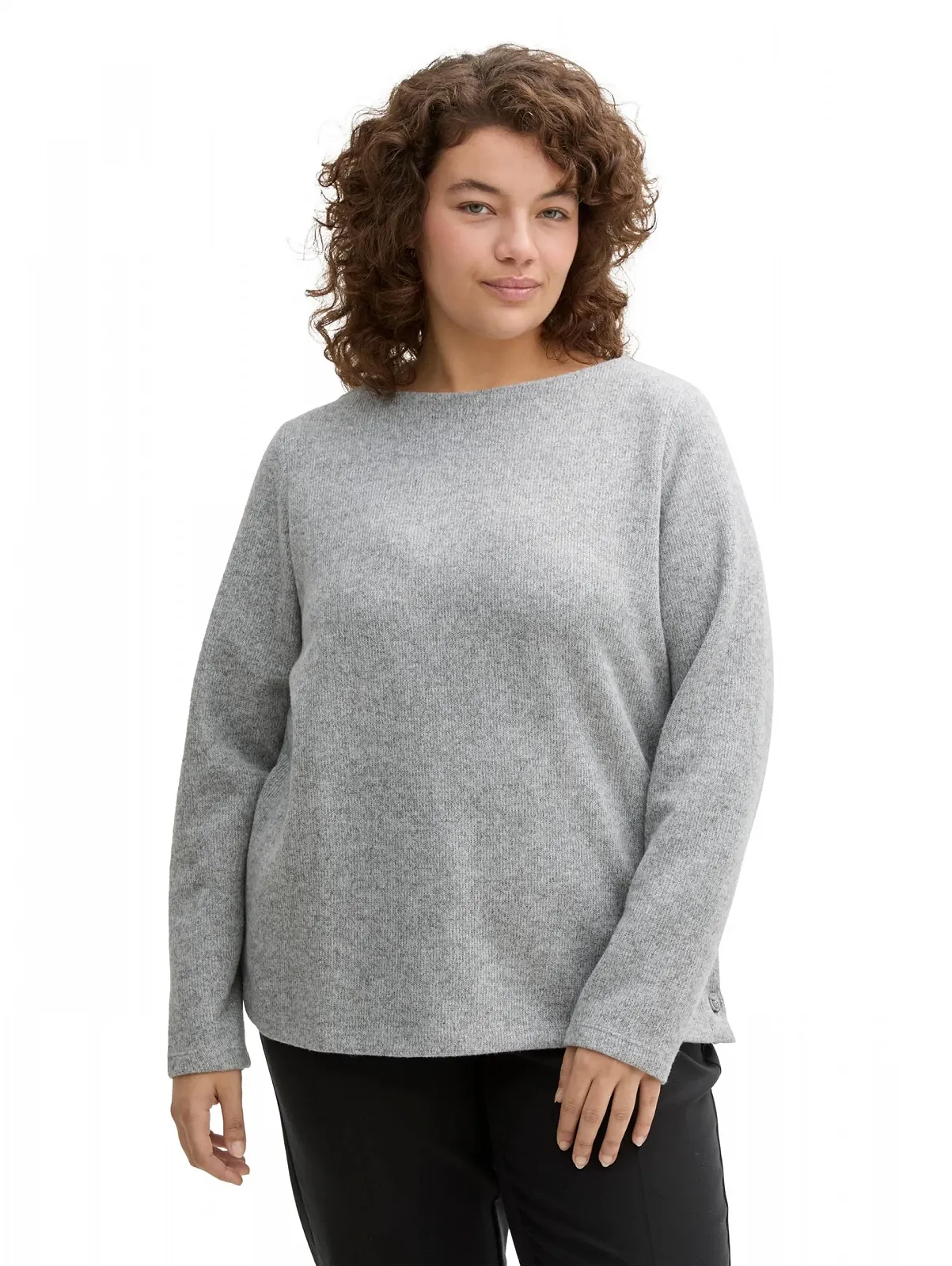 Жіночий Світшот Plus Size Cosy TOM TAILOR з ґудзиками, фото №1