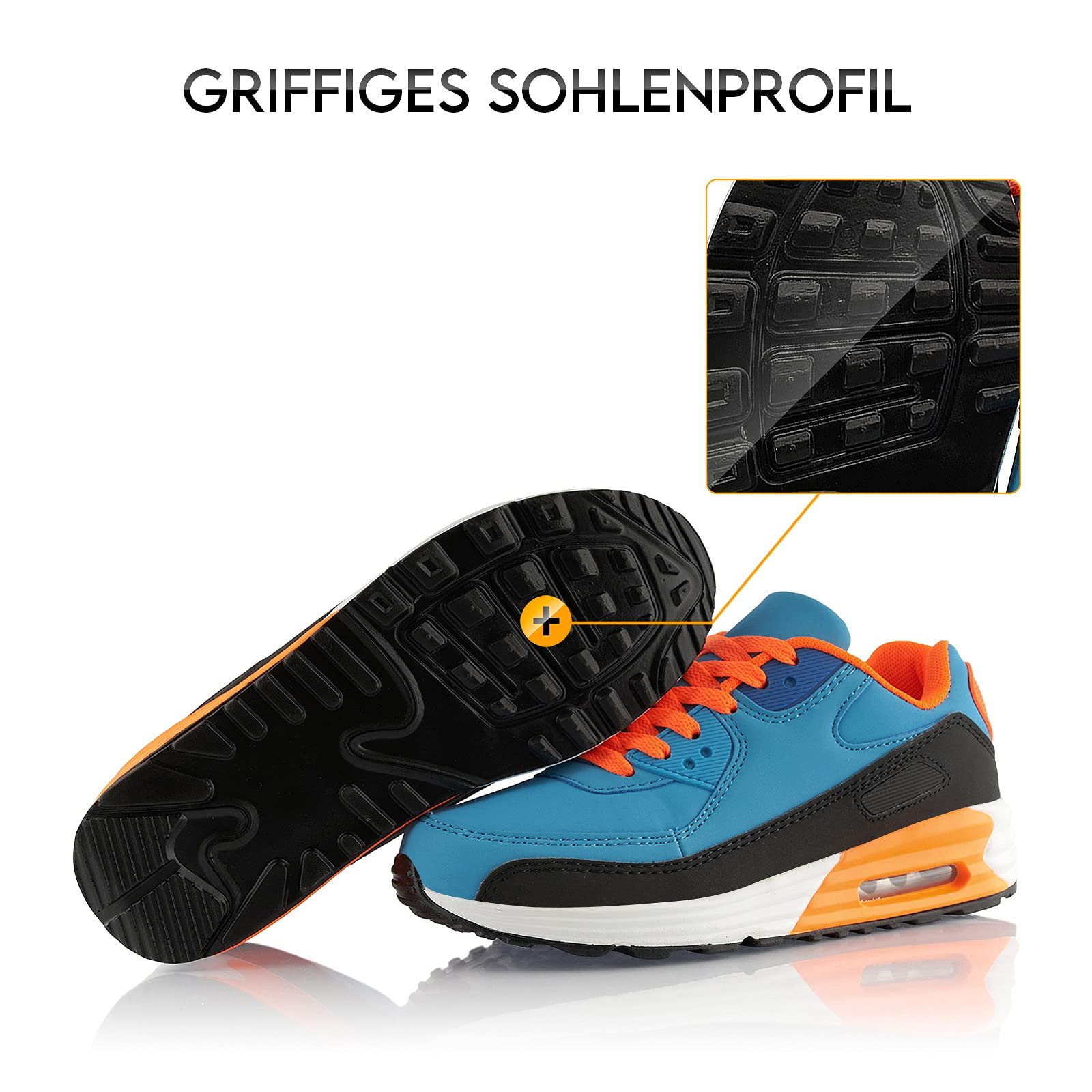 Кроссовки Fusskleidung® Унисекс Спортивная обувь Амортизирующие Легкие Беговые кроссовки, фото №4