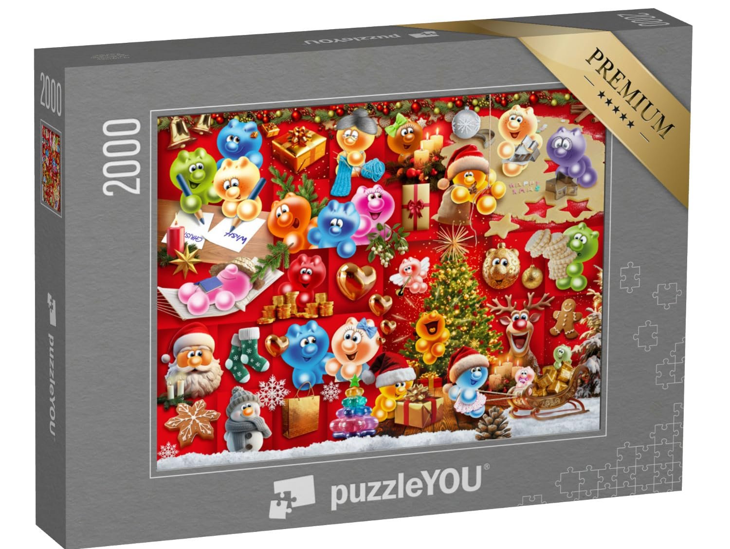 Пазл puzzleYOU Christmas Puzzle Collection "Gelini Christmas Magic" 2000 элементов, фото №1