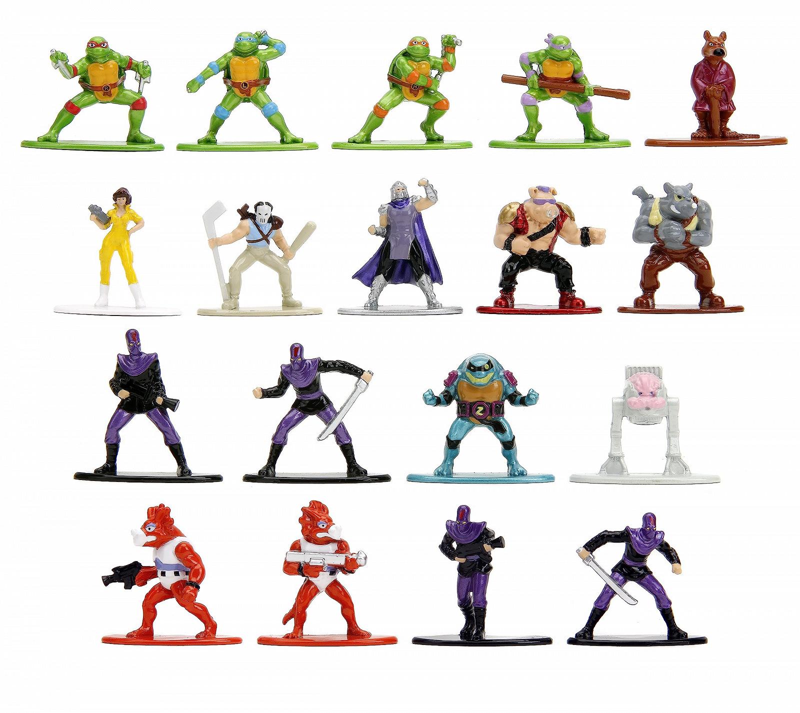 Игровые фигурки Jada Toys Teenage Mutant Ninja Turtles Серия 1, 18 штук, 4.2 см, разноцветные, фото №1