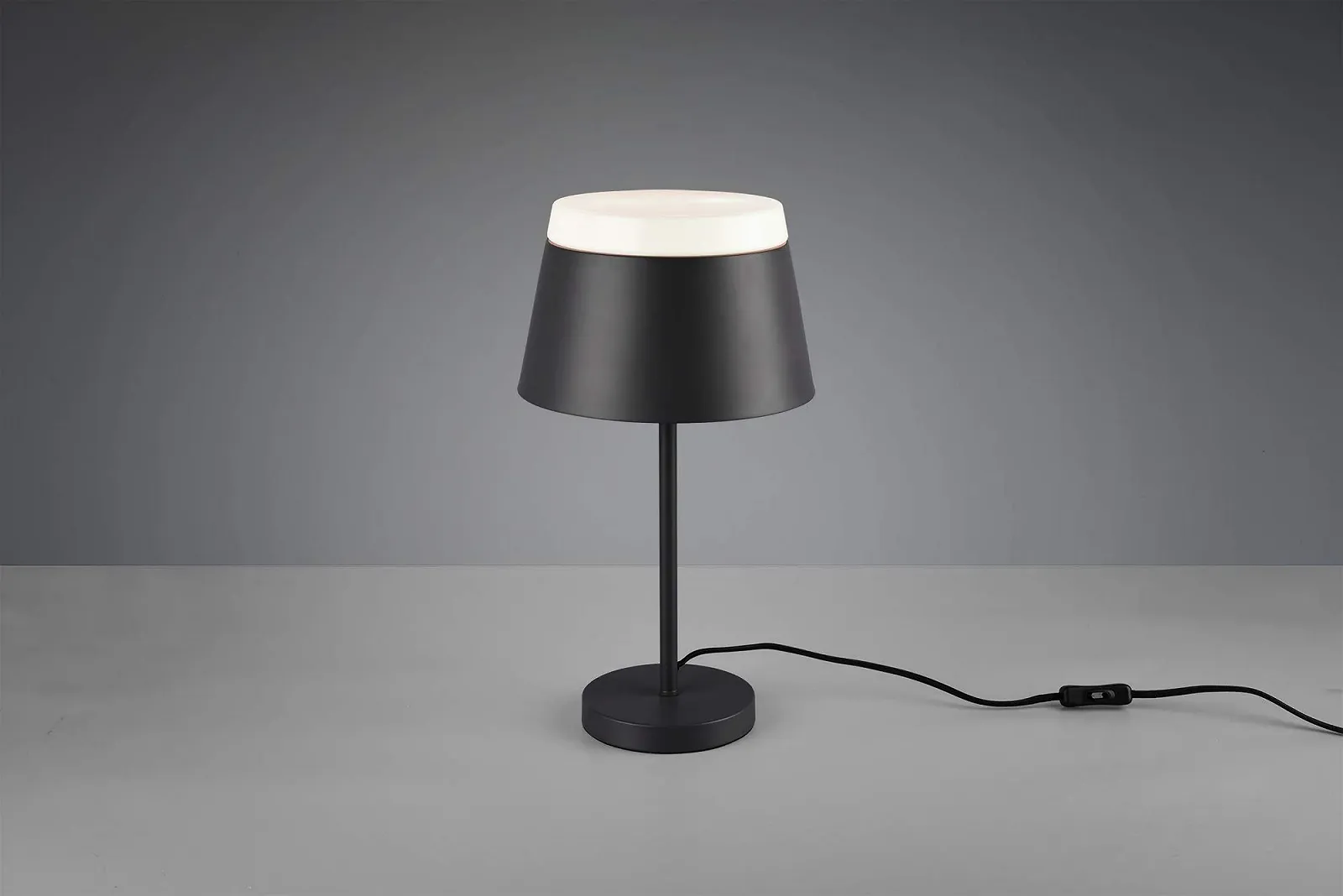 Настільна лампа Trio Leuchten Baroness 508900242 Метал Акрил Чорна Матова Біла 2x E14 Energy Class A+, фото №3