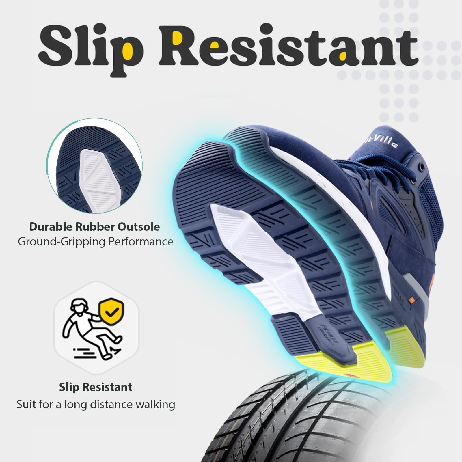 Кросівки FitVille Extra Wide Бігові Чоловічі, фото №5 Кросівки FitVille Extra Wide Бігові Чоловічі, фото №5