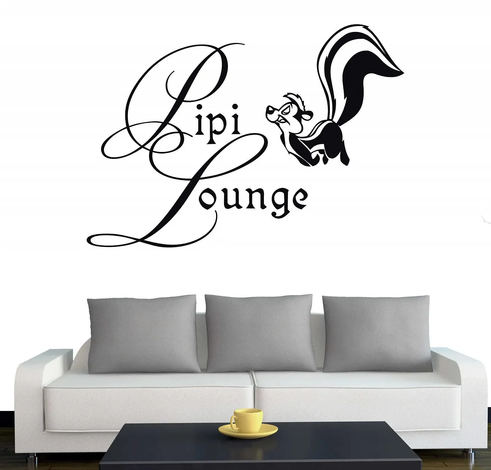 Наклейка на стену PIPI Lounge 30 x 21 см черная, фото №1