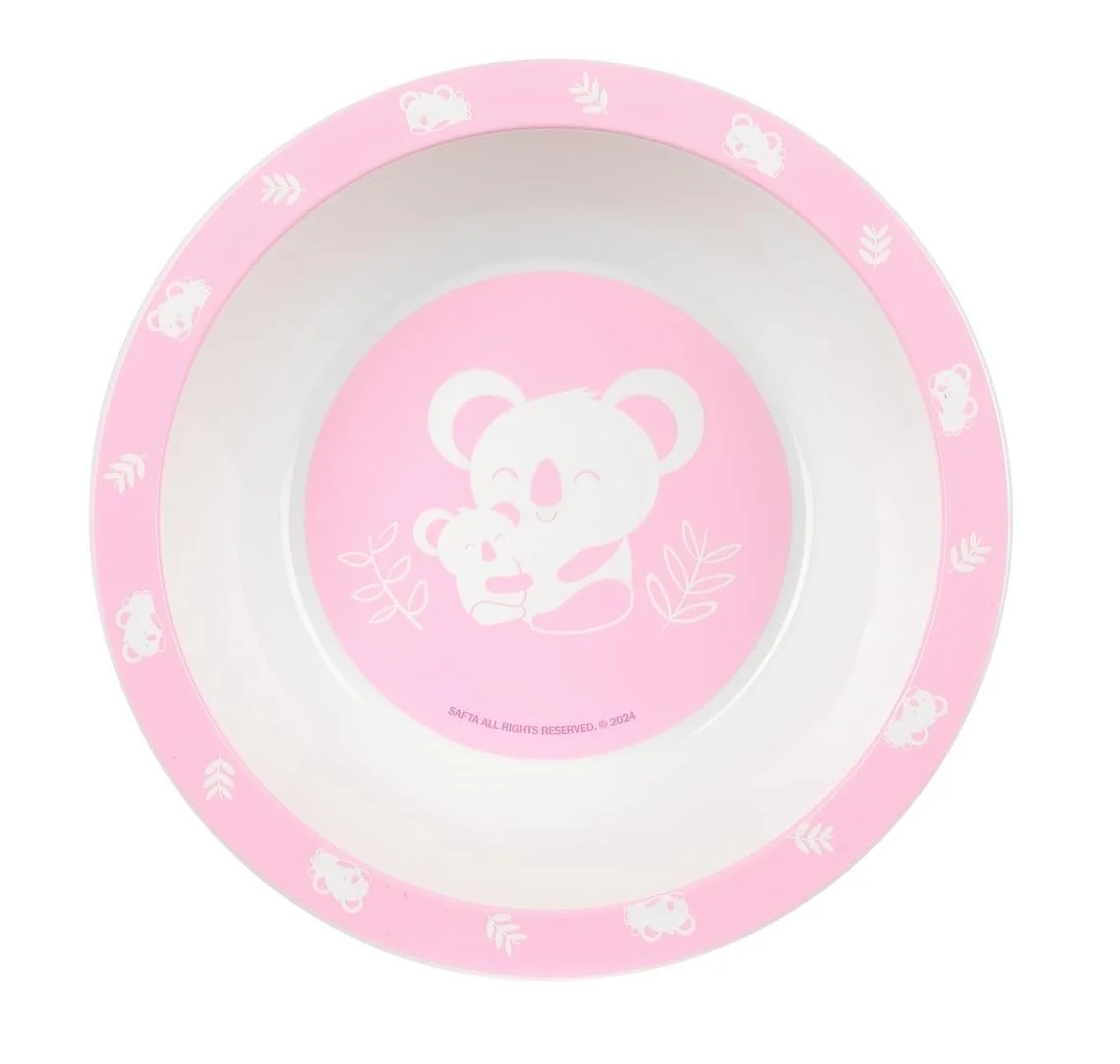 Набор посуды Safta Preescolar Koala: тарелки и столовые приборы, Розовый, фото №3