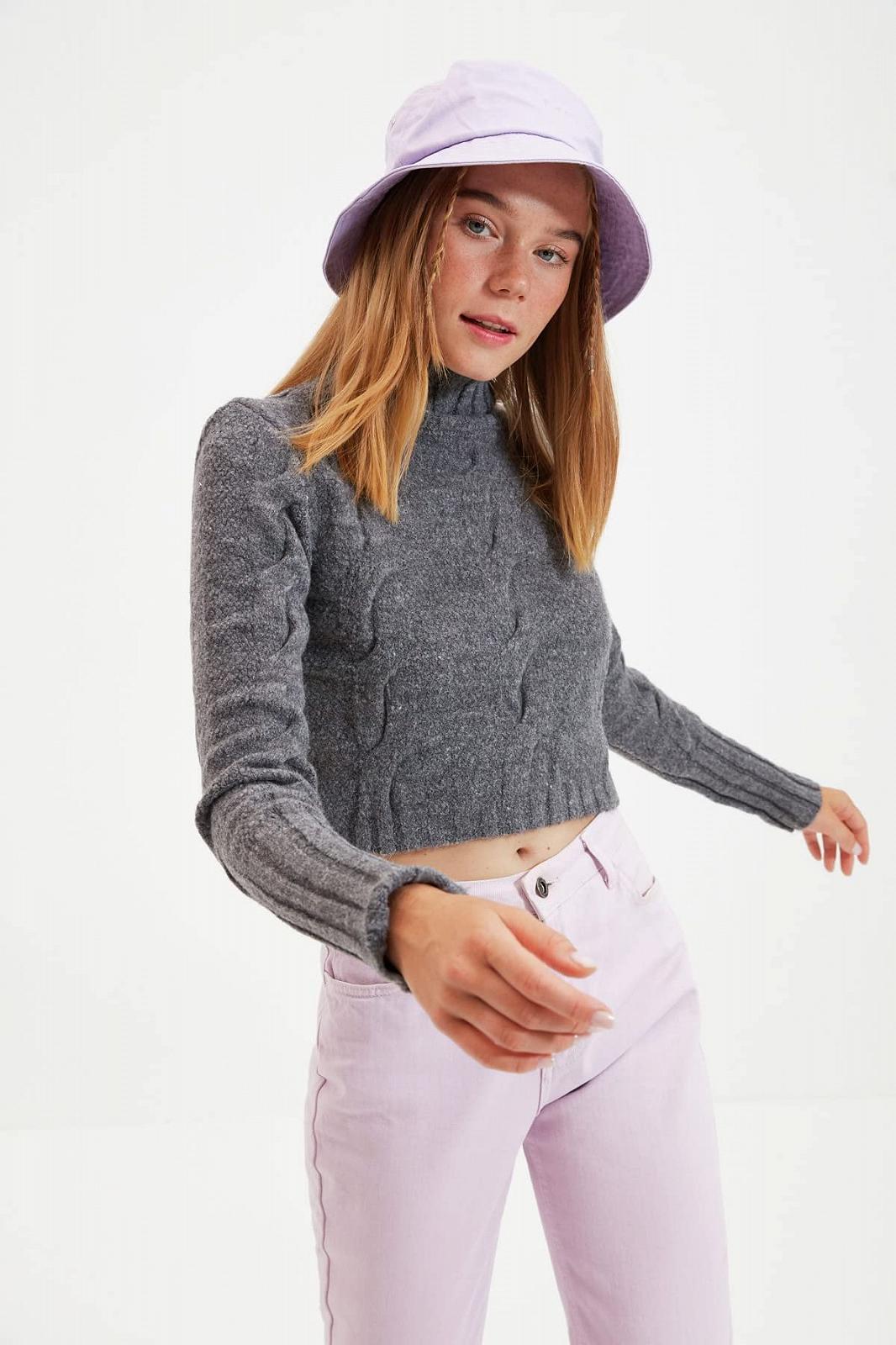 Водолазка TRENDYOL Женский, Однотонный свитшот, фото №4 Водолазка TRENDYOL Женский, Однотонный свитшот, фото №4