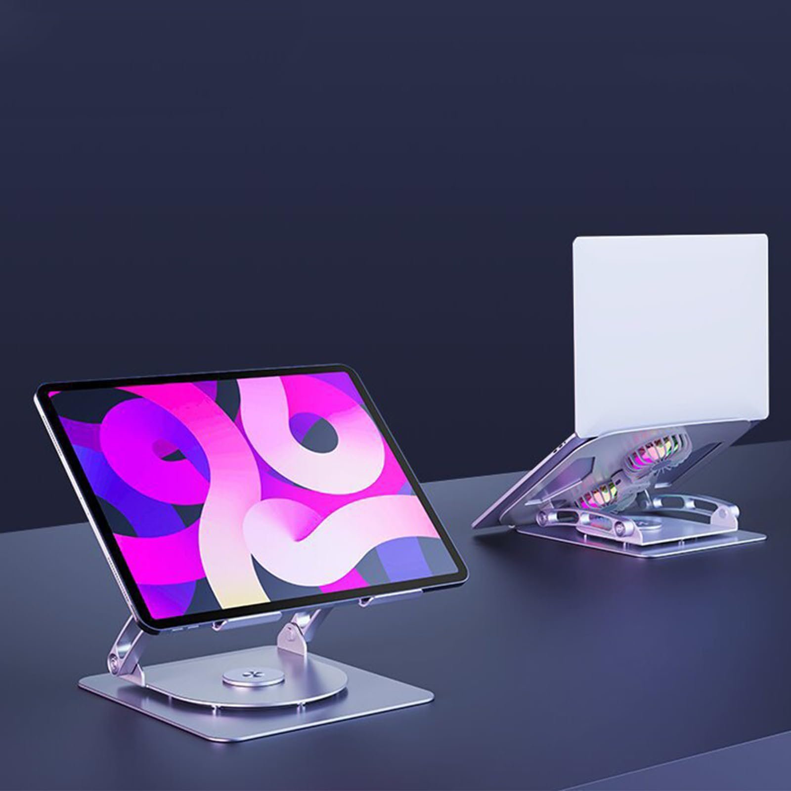 Регулируемая Подставка для Ноутбука с Разными Углами Наклона Углеродистая Сталь Регулировка Держатель для Прочности и Стабильности в Любых Условиях Складная Подставка для Ноутбука, фото №4