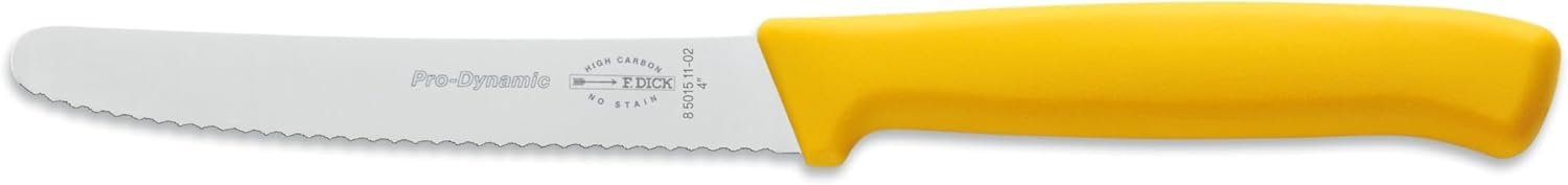 Набір універсальних ножів F. DICK ProDynamic 11 см, чорний, червоний, жовтий, фото №4