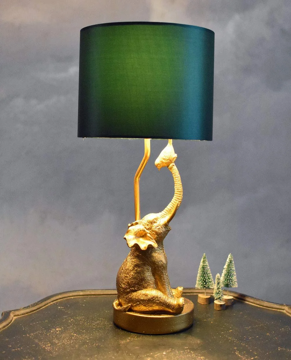 Настольная лампа Palazzo Elephant Золотой Слон 52 см, фото №2