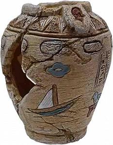 Декорация для аквариума EGITTO VASO C/PORO S Ваза старинная Египет маленькая 8,2x8,2x10 см A8111587 synthetic.ua - Фото 1