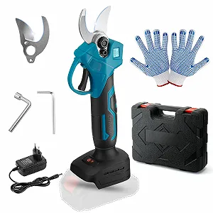 Електричні садові ножиці Makita 15-30 мм 21 V, сині (без акумулятора) - Фото 1