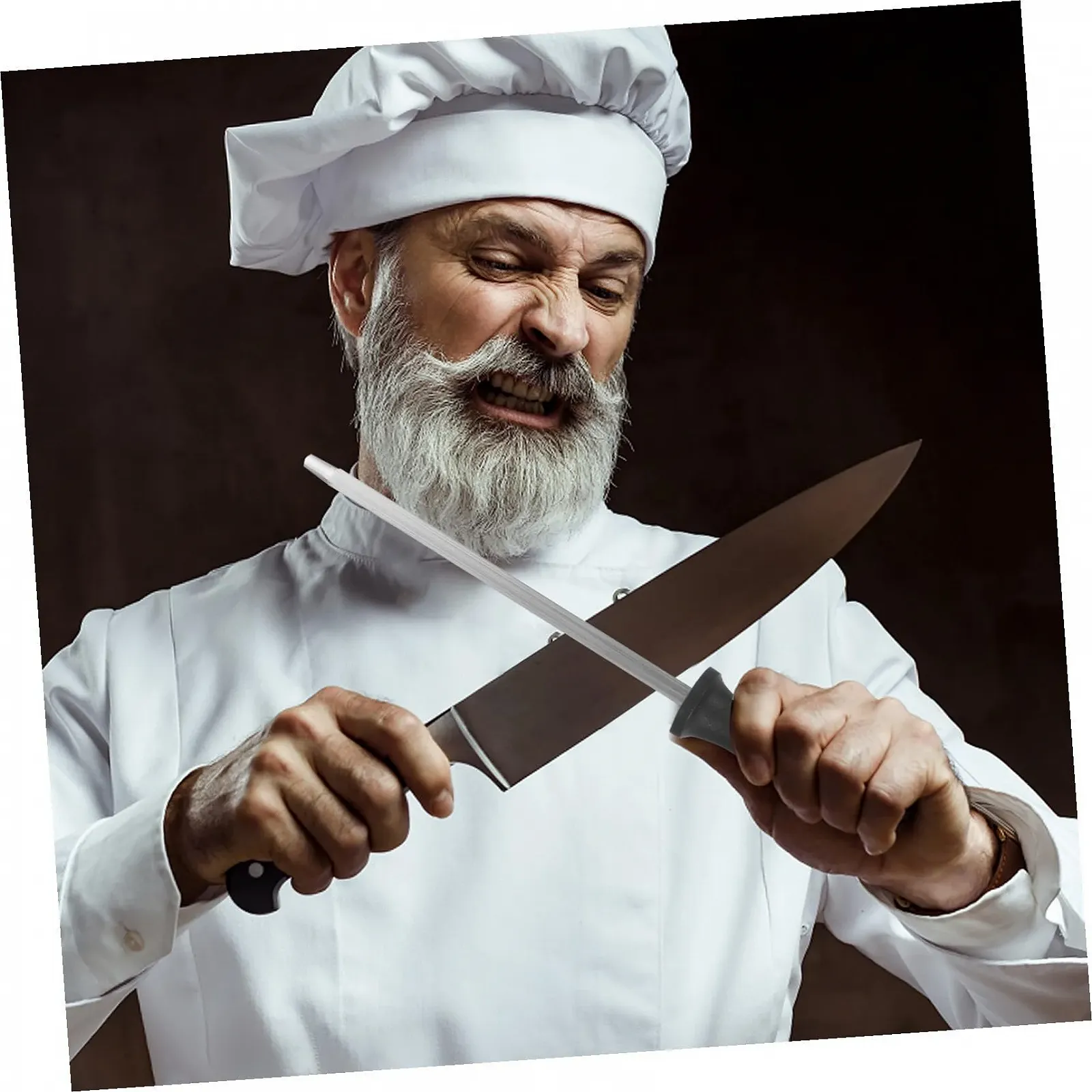 Мусат для ножів Ciieeo Сталевий з ручкою з PP, фото №2