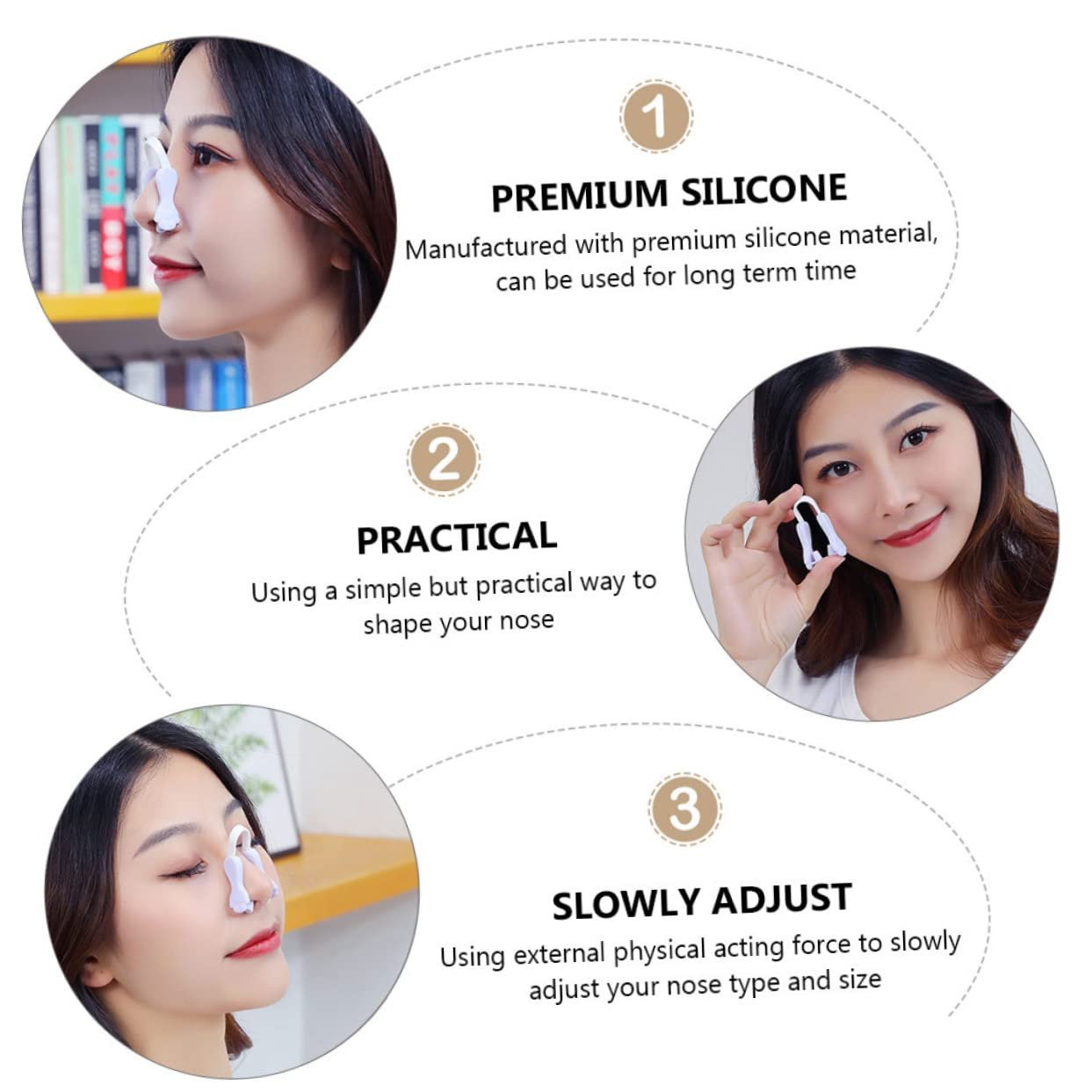 Кліпси для формування носа Eringogo для дорослих для сну, фото №8