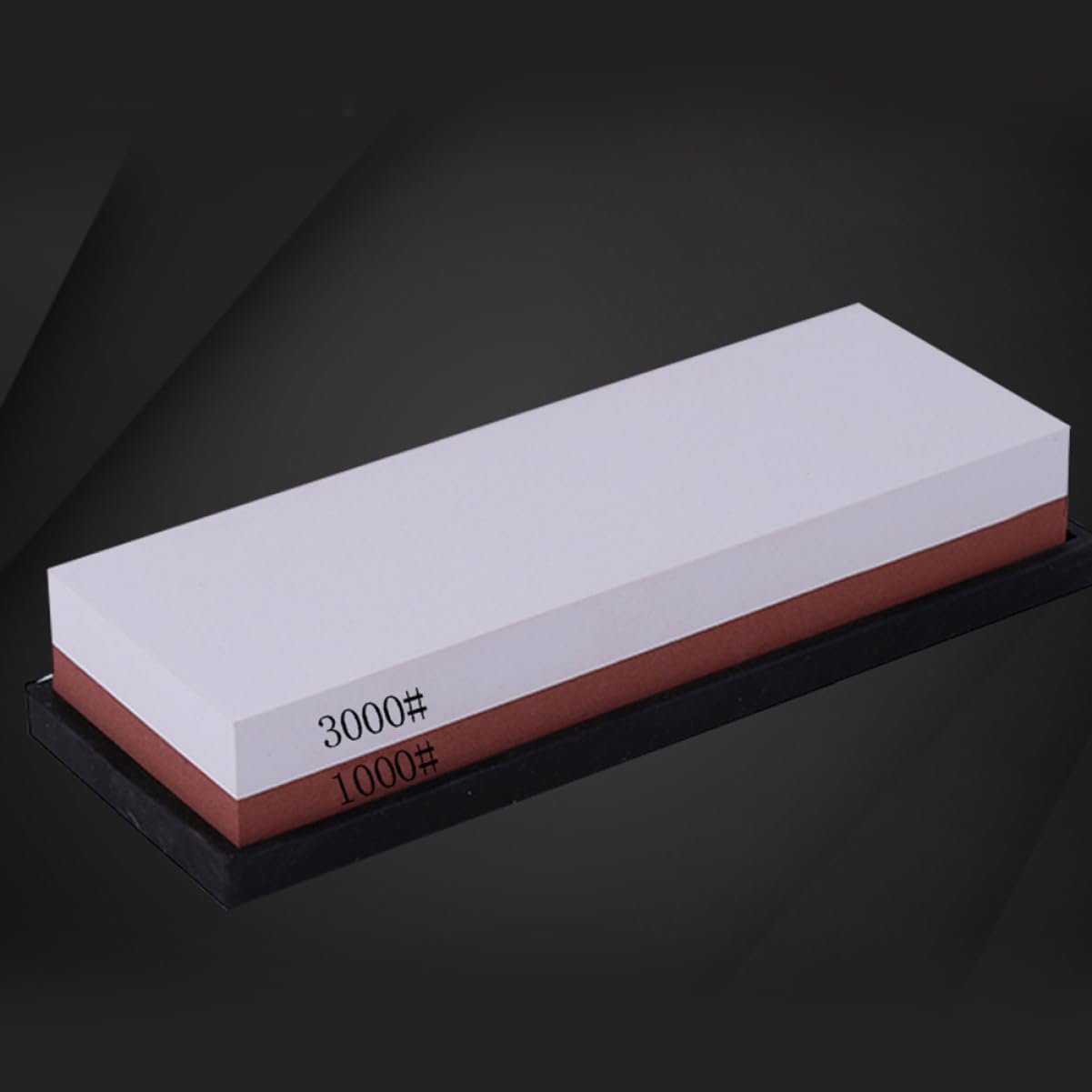 Точильний камінь двосторонній з білого корунду для ножів та ножиць, фото №9