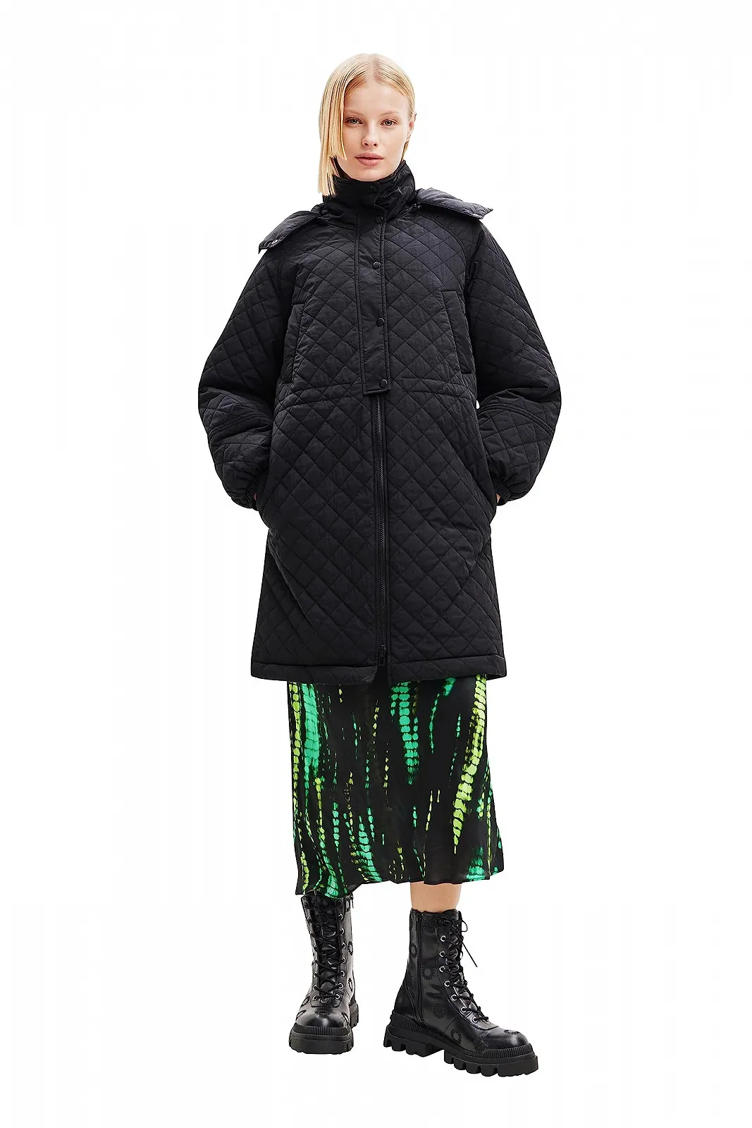 Пальто Desigual Denmark Жіноче Утеплене Довге, фото №1