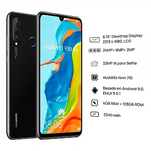 Смартфон HUAWEI P30 Lite 128GB 4GB RAM 6.15" 32MP Dual SIM MAR-LX3A Midnight Black synthetic.ua - Фото 1