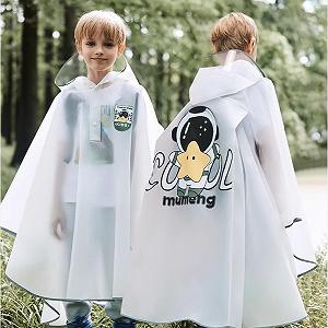 Детский дождевик пончо Легкая детская дождевая куртка для девочек Многоразовый дождевой плащ Дождевая одежда с капюшоном для велосипедного туризма и кемпинга synthetic.ua - Фото 1