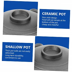 Керамическая кастрюля Cabilock 18 см антипригарная для риса и бибимбапа synthetic.ua - Фото 1