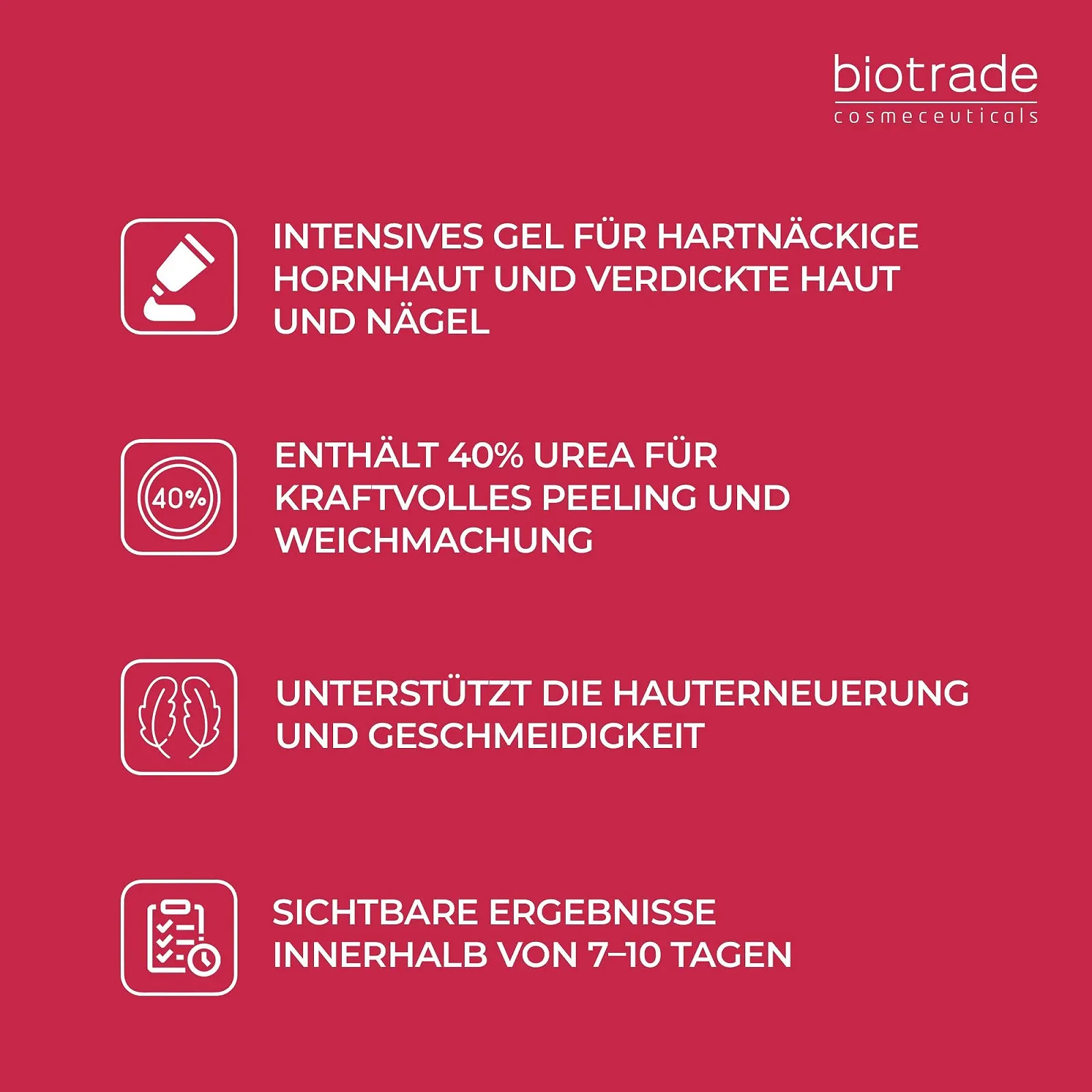 Гель для ног Biotrade Keratolin 40% мочевины против потовщения кожи и ногтей, 15 ml, фото №3