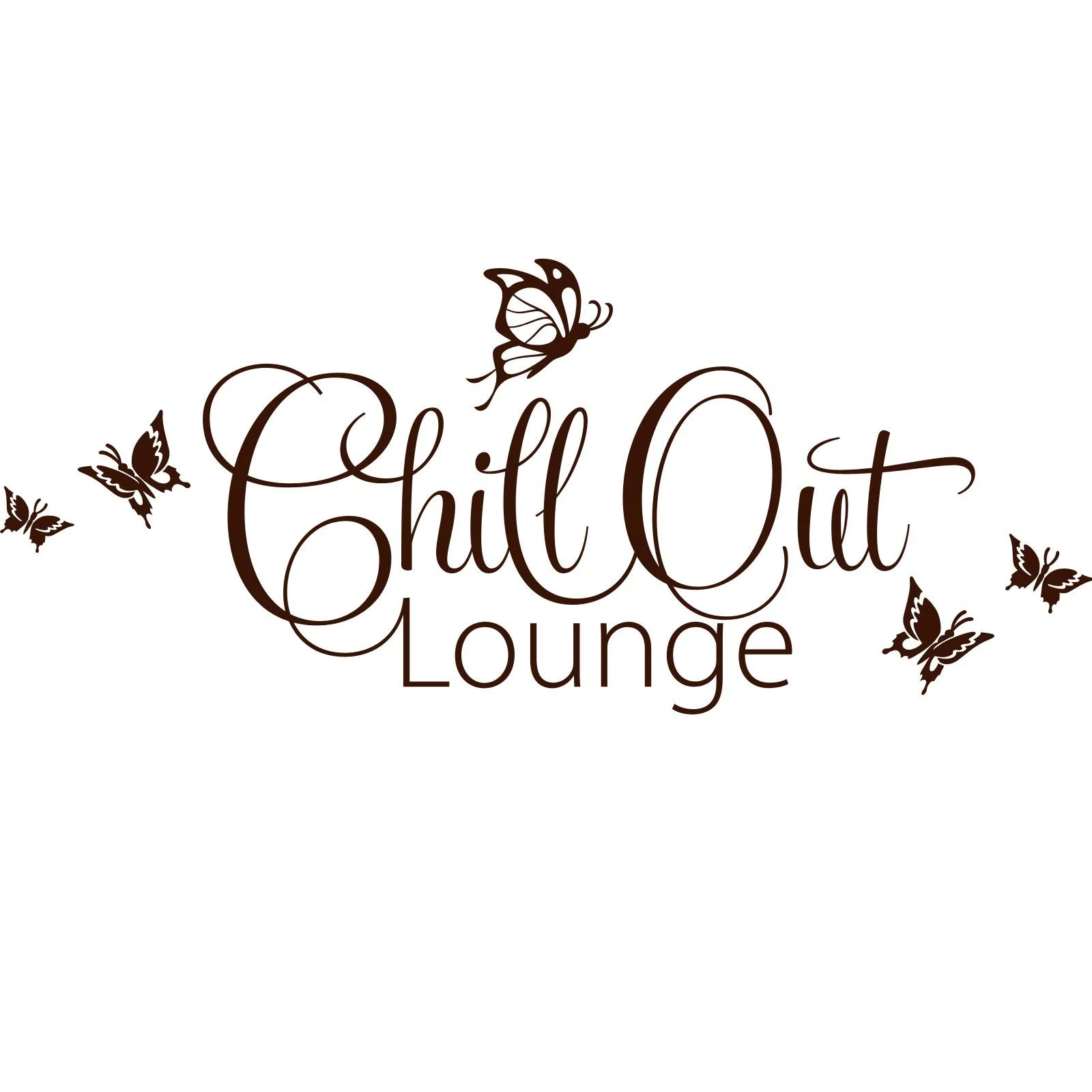 Наклейка на дверь Grandora W882 Chill Out Lounge 11,02"x4,72" Коричневая, фото №2