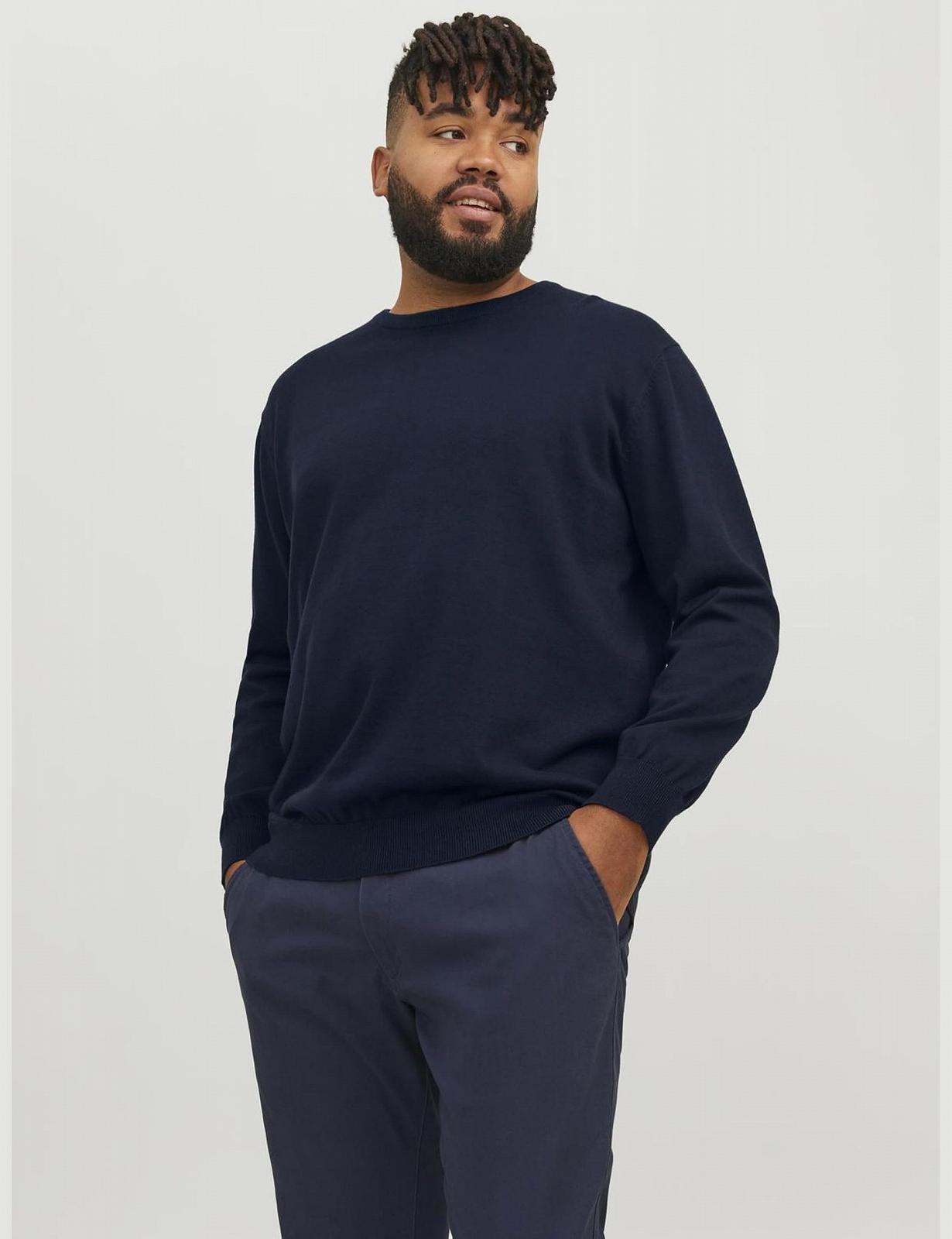 Джемпер в'язаний JACK & JONES Jjebasic Knit Crew Neck Noos Pls чоловічий, фото №2