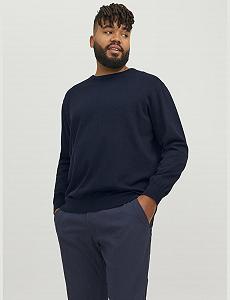 Джемпер в’язаний JACK & JONES Jjebasic Knit Crew Neck Noos Pls чоловічий synthetic.ua - Фото 1